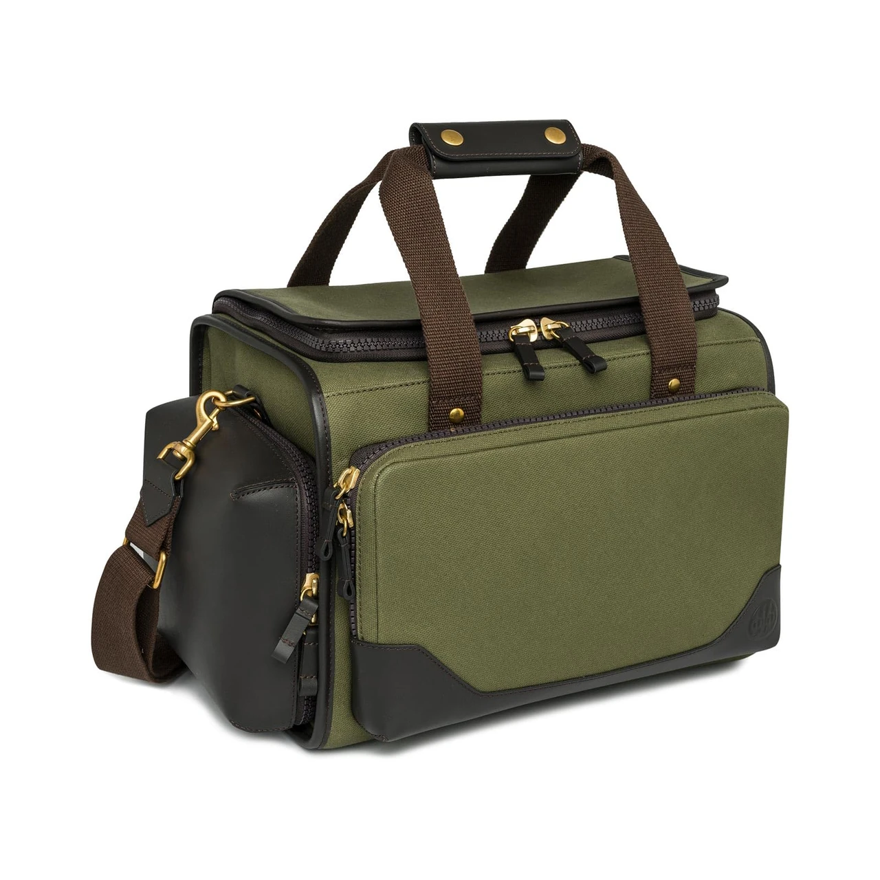 Beretta Terrain Evo Field Bag, Olive Green w/ Customizable Compartments & Reinforced Leather Pocket BS752T252107QYUNI