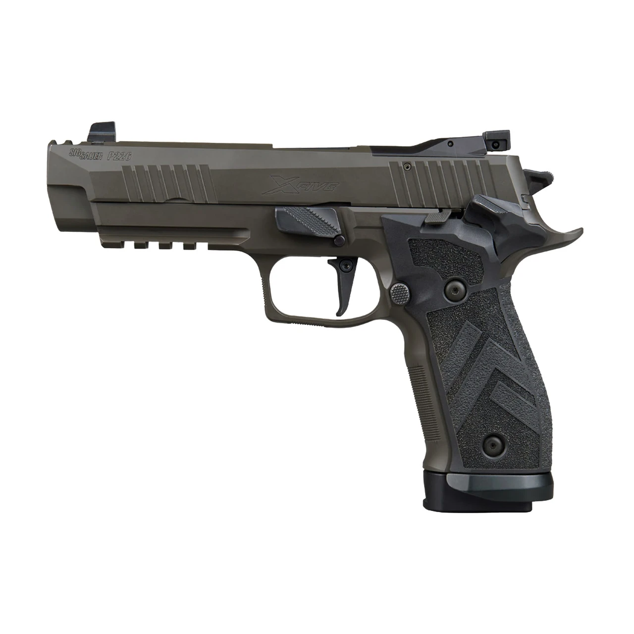 Sig Sauer P226 9mm 4.4"Bbl SAO AX3 SIG-LOC OR Adj Sights Blk TXG Grip Magwell Legion Gray Pistol w/(3) 10rd Mags 226X5-9-LEGION-SAO-10