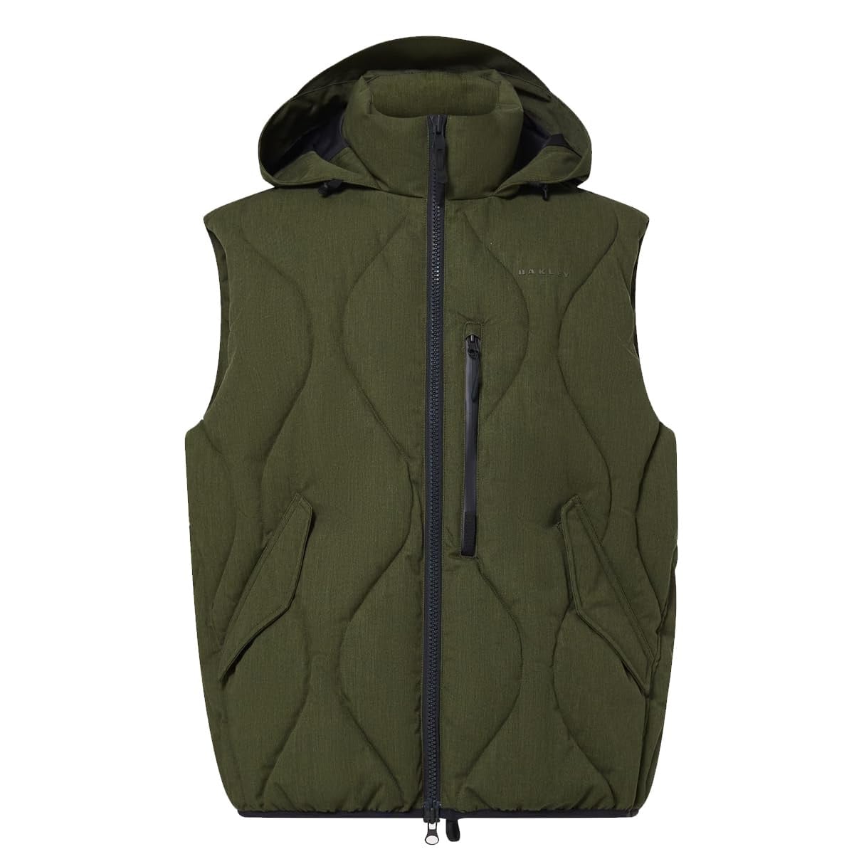 Oakley Men's Army Green Lifestyle Baldface Puffer Vest FOA407406-7CE