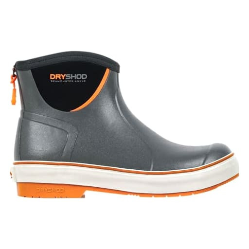 Dryshod Seamonster FLX Ankle Grey/Orange Boots SMX-MA-GY-M