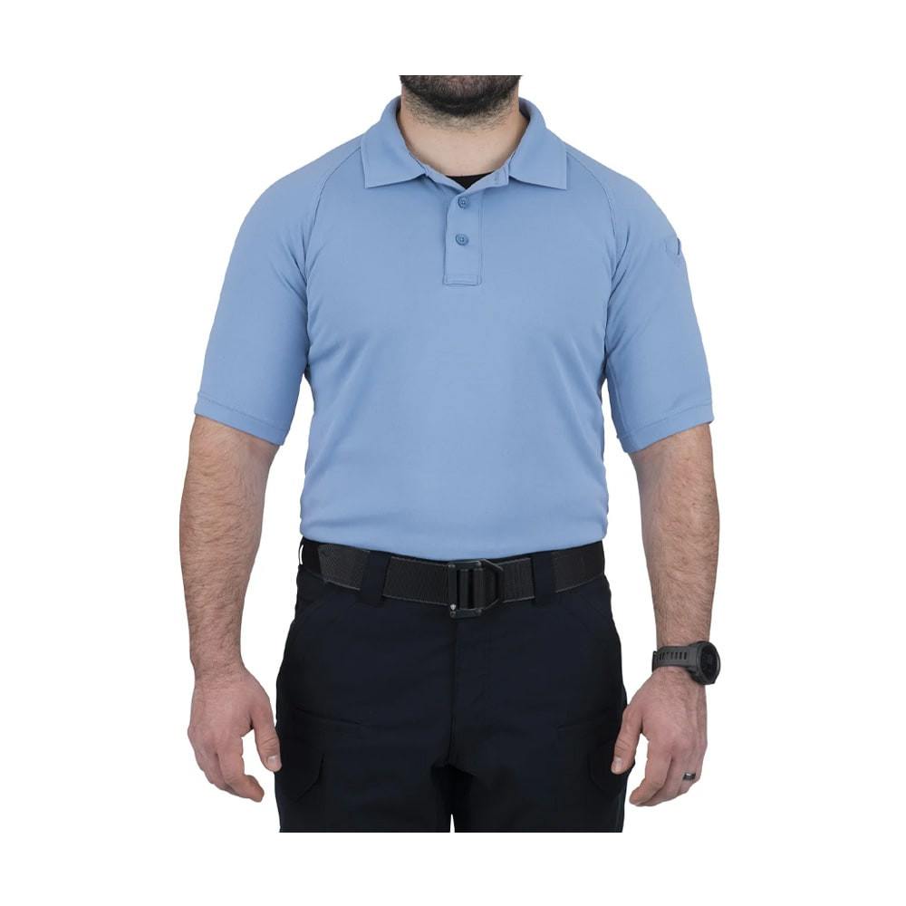 First Tactical Men's Performance Short Sleeve Polo Medium Blue 112509-781