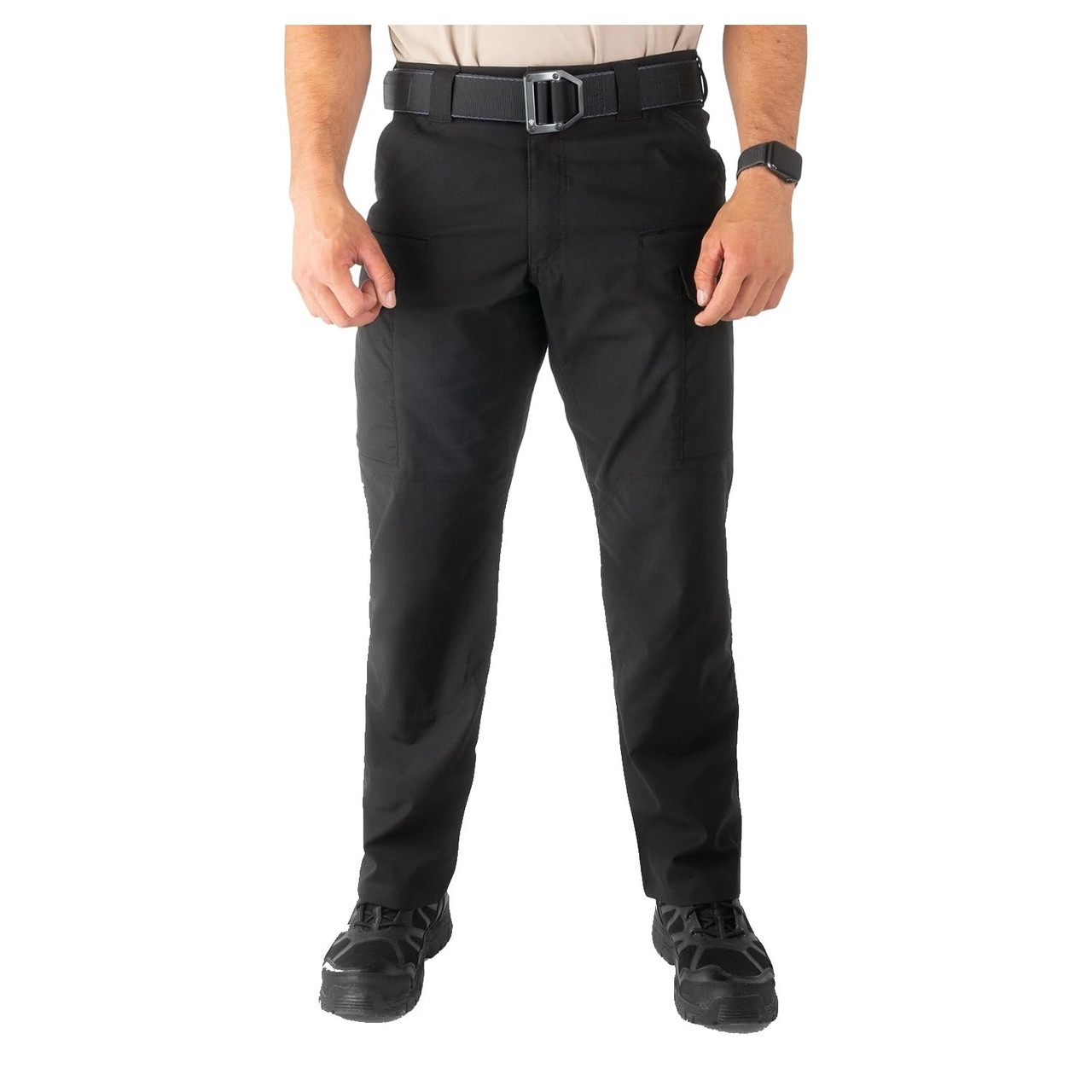 First Tactical Men's V2 Tactical Pants 2-Way Stretch Water Resistant Double-Dyed Black 114011-019