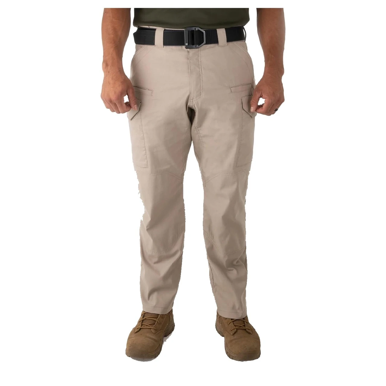 First Tactical Men's V2 Tactical Pants 2-Way Stretch Water Resistant Double-Dyed Khaki 114011-055
