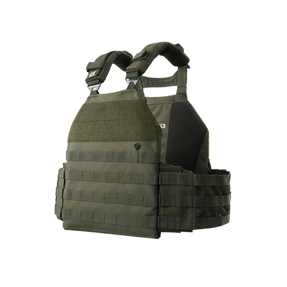 First Tactical Specialist Plate Rack 1000D Nylon OD Green Plate Carrier for 10x12 Plates w/ Indexing Closure System & Padded Pocket 118003-830-1SZ