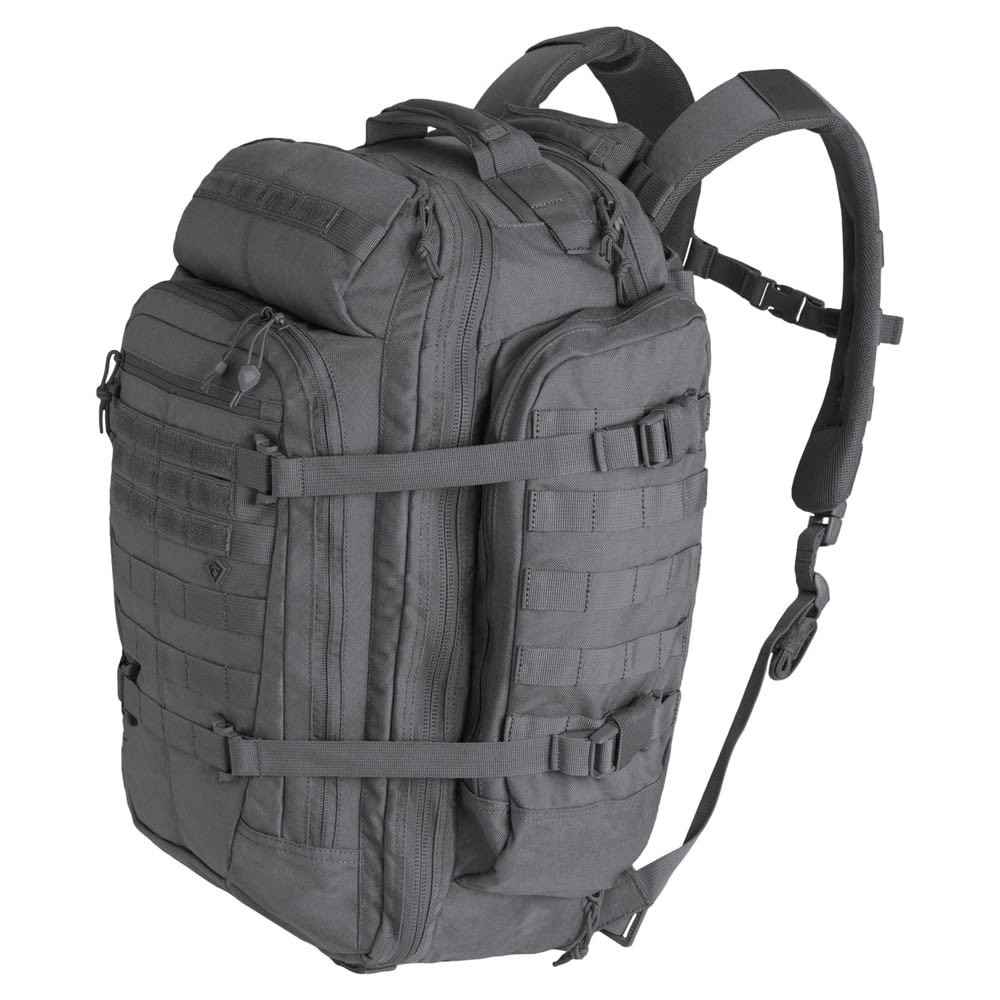 First Tactical Specialist 3 Day 56L Wolf Grey Backpack w/ Shovel Backboard & YKK Zippers 180004-036-1SZ