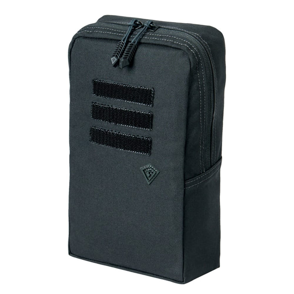 First Tactical Tactix 6x10" 500D Nylon Black Utility Pouch w/ Reversible Foam Sleeve 180014-019-1SZ