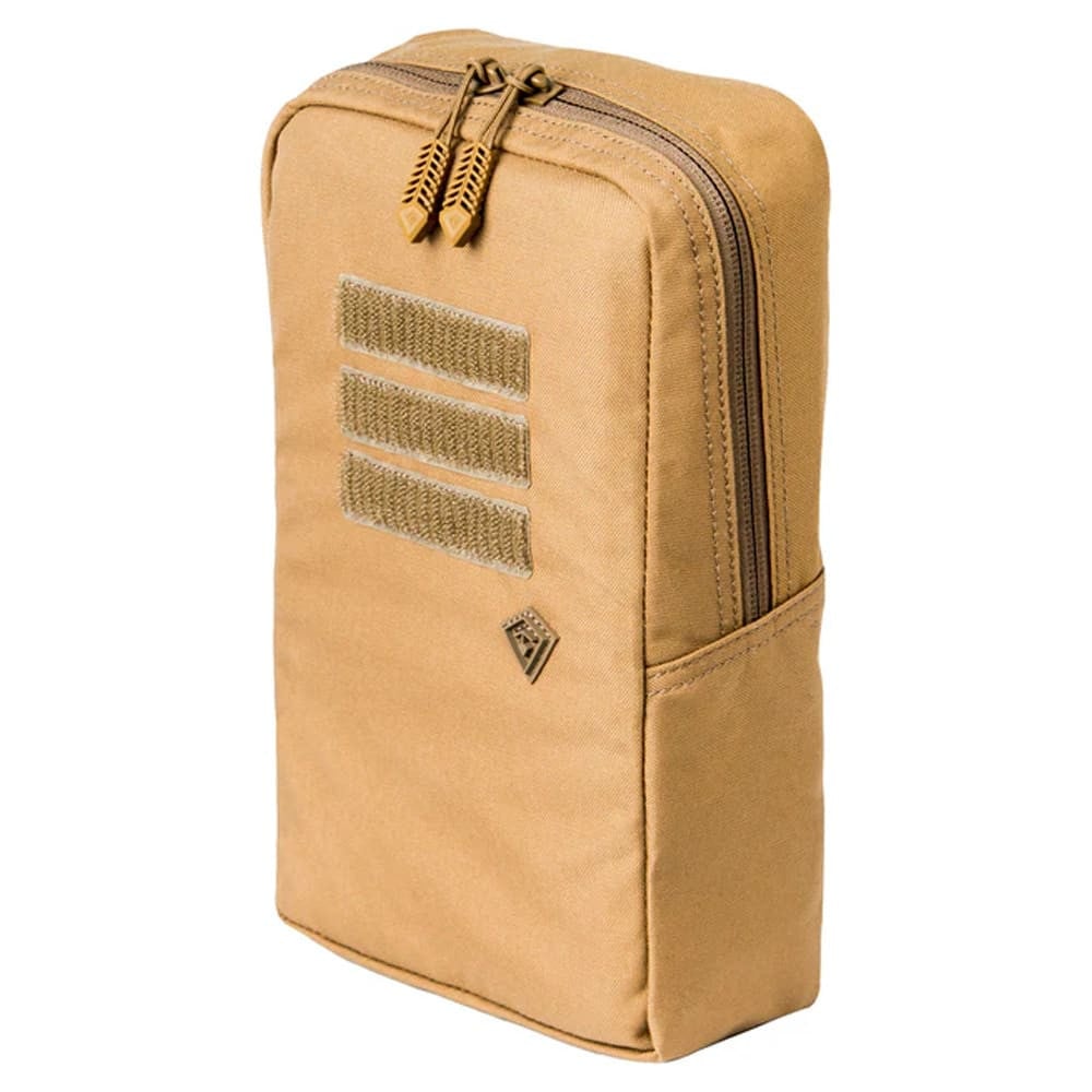 First Tactical Tactix 6x10" 500D Nylon Coyote Utility Pouch w/ Reversible Foam Sleeve 180014-060-1SZ