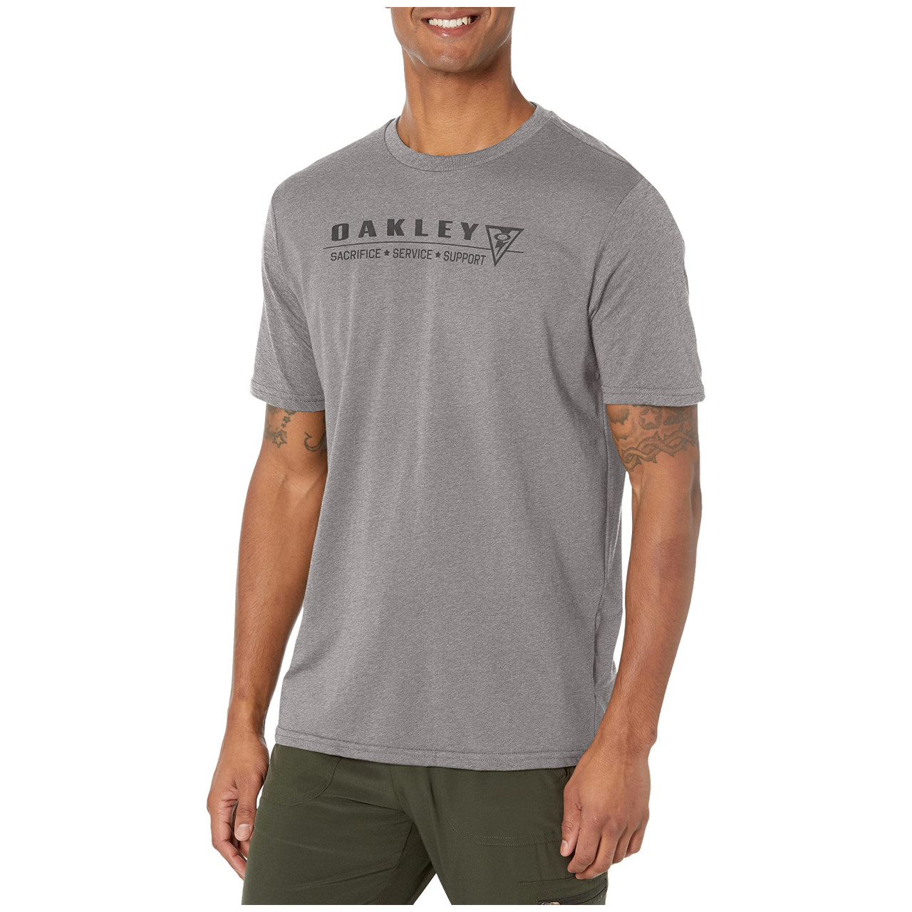 Oakley SI Pillars Athletic Heather Grey T-Shirt FOA404136-24G