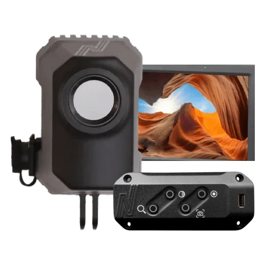 NightRide Trailblazer 640 USB Grille Thermal Camera w/HDMI Controller & Monitor NRTCM640-GU