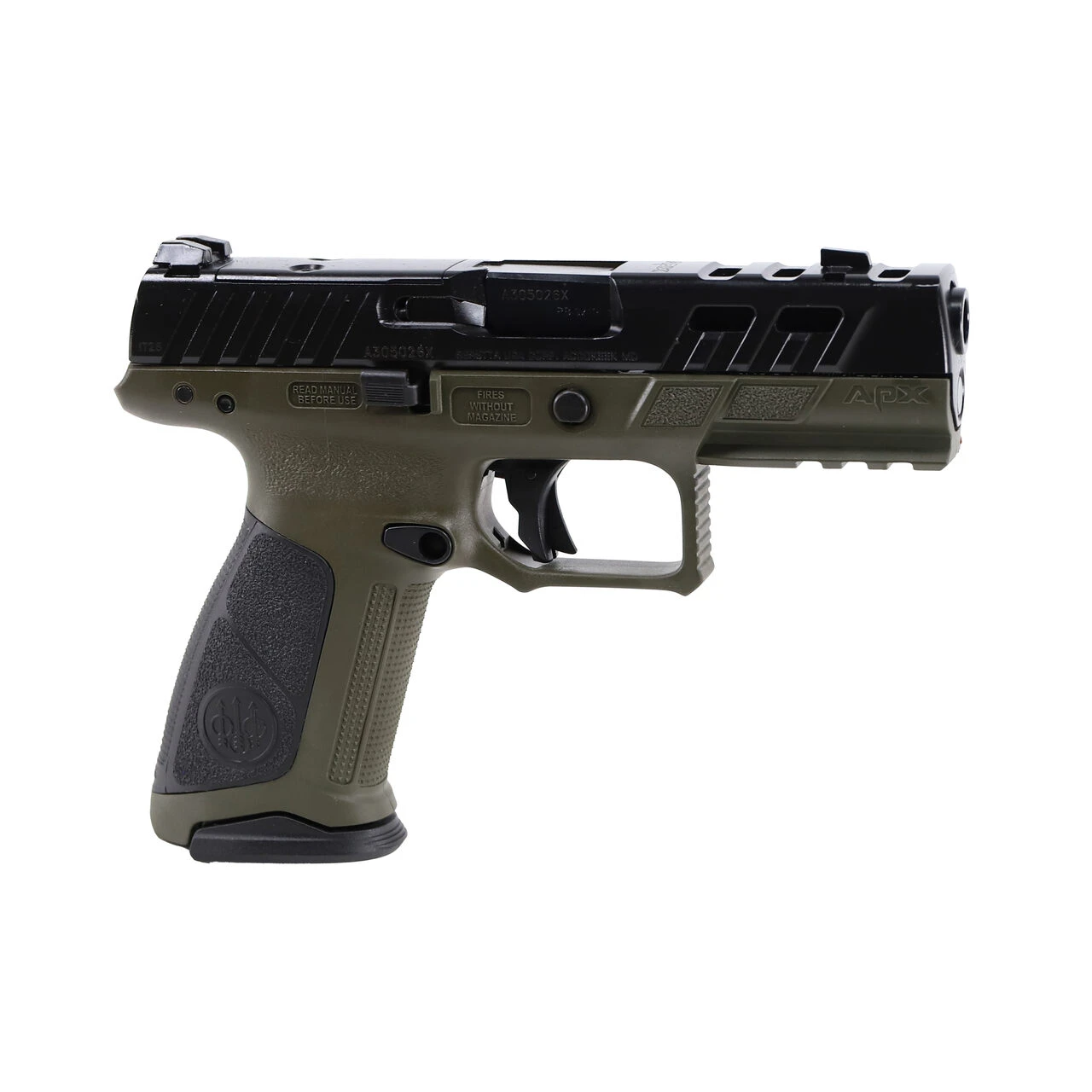 Beretta APX-A1 Full Size Ported 9x19mm 4.25" Bbl Striker Olive Drab Green Pistol w/(3) 10rd Mags JAXA1F910PTODG