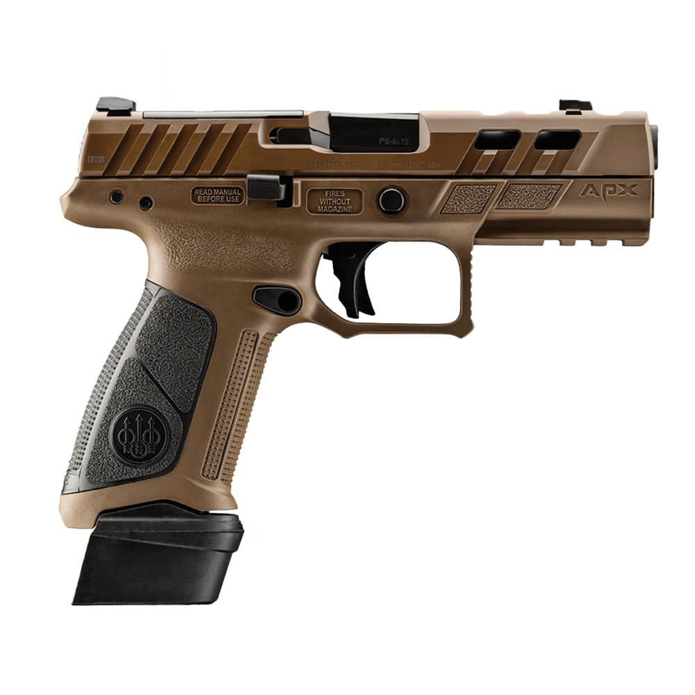 Beretta APX-A1 Full Size Ported 9x19mm 4.25" Bbl Striker FDE Pistol w/(2) 17rd & (1) 21rd Mags JAXA1F921PTFDE