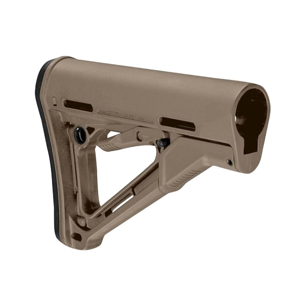 Magpul CTR Flat Dark Earth Synthetic Carbine Stock for AR-15, M16, & M4 with Mil-Spec Tube (Tube Not Included) MAG310-FDE