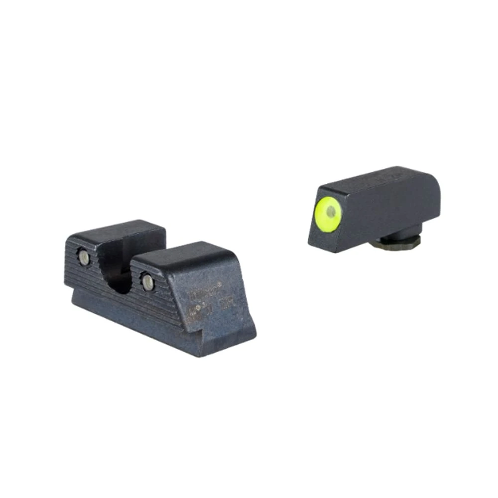 Trijicon HD Night Sight Set MOS w/ Green Tritium U-Notch Rear & Yellow/Green Tritium Front for Glock 42,43,43x,43X MOS, 48, 48 MOS GL143-C-601163