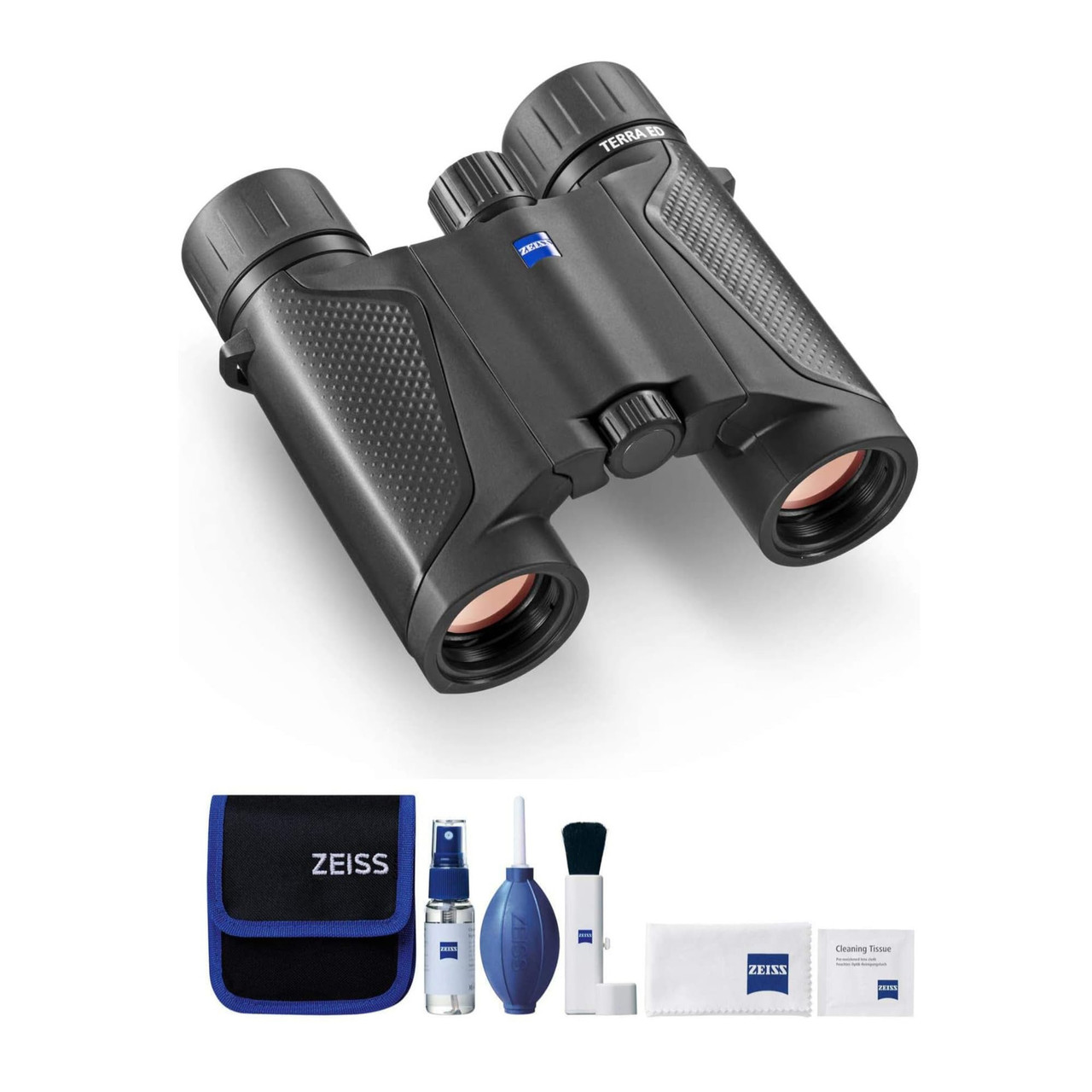 Zeiss Terra ED Pocket 8x25 Black Bino & Lens Cleaning Kit