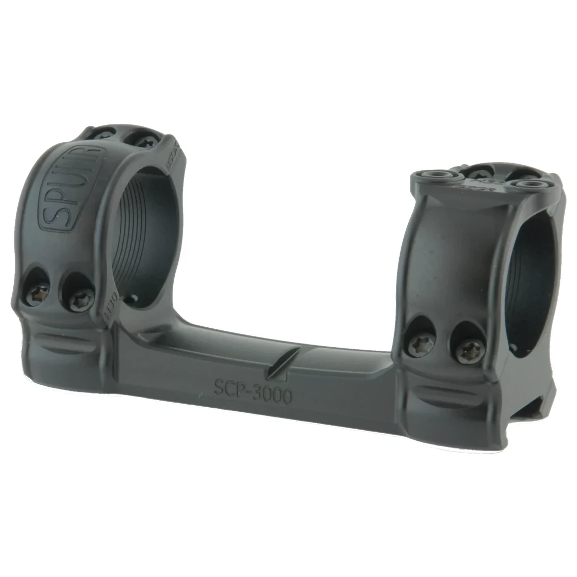 Spuhr Hunting Mount 30mm 1"Height 0-MIL/MOA Picatinny Scope Mount w/ 10-Degree Wedge SCP-3000
