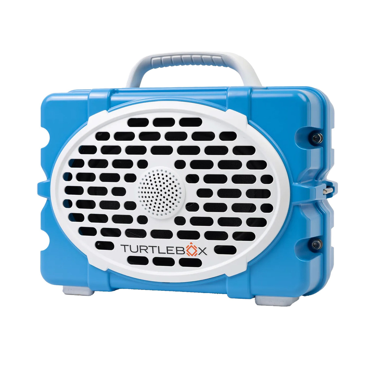 Turtlebox GameDay Series 2.0 Original Outdoor Bluetooth Speaker w/Party Mode, Waterproof, 25hr Battery, Light Blue/White TB-ORIG-G3-LTBLUE-WHT-WHT-2