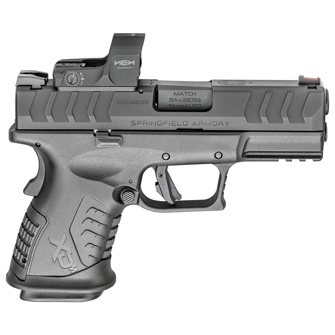 Springfield Armory XD(M) Elite 10mm 3.8" Bbl Black Optic Ready Handgun w/ Fiber Optic Sights, TacRack RS, 2x11rd Mags XDME93810CBHCOSP