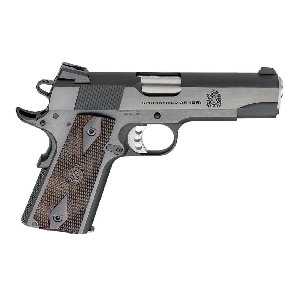 Springfield Armory 1911 Garrison .45 ACP 4.25" Bbl Blued Handgun w/ Low profile 3-Dot Sights, 1x7rd Mag PX9418