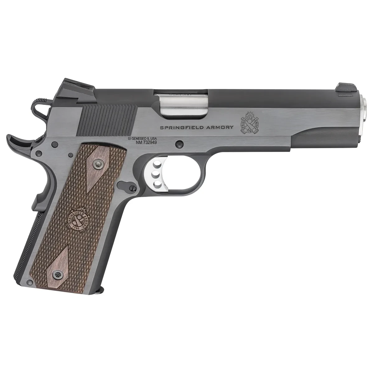 Springfield Armory 1911 Garrison 9mm 5" Bbl Blued Handgun w/ Low profile 3-Dot Sights, 1x9rd Mag PX9419