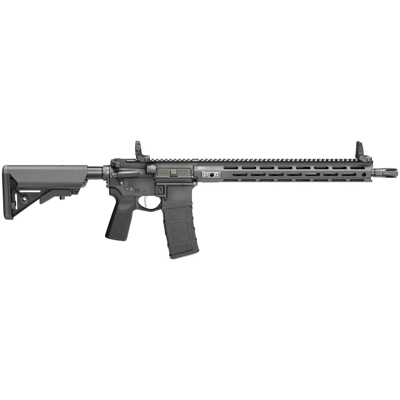 Springfield Armory Saint Victor 5.56 NATO 16" Bbl Black Rifle w/ B5 Stock, Flip-Up Sights, 1x30rd Mag STV916556B-V2-B5