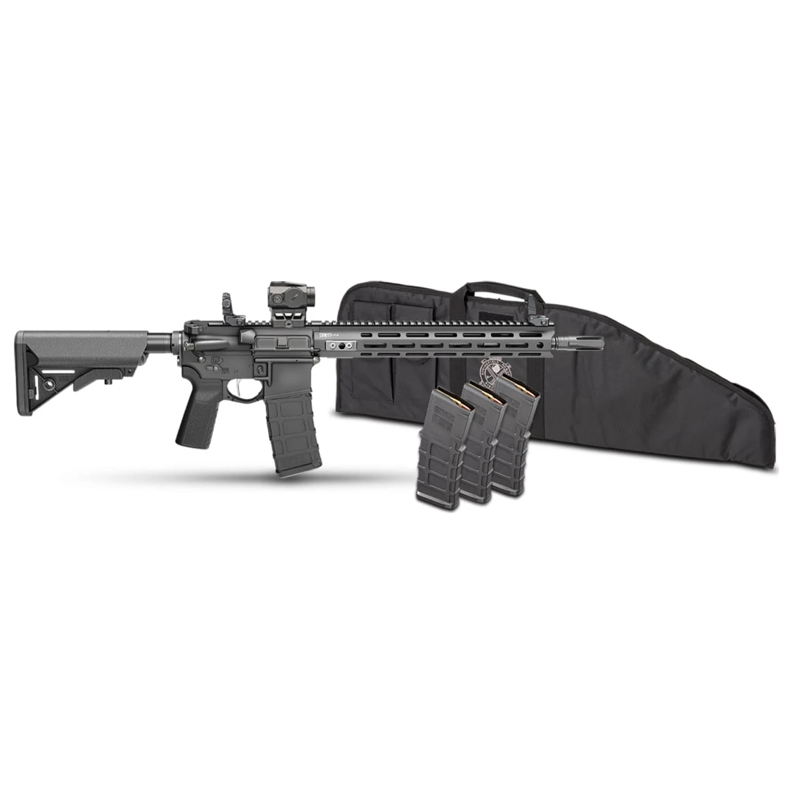 Springfield Armory Saint Victor 5.56 NATO 14" Bbl Black Rifle w/ Viridian Venta Green Dot, Rifle Bag, P&W Barrel, 4x30rd Mags STV914556B-V2-B5-PAC