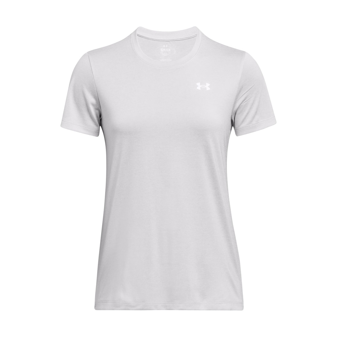 Under Armour Women's Tech Twist Shortsleeve Halo Gray/White Shirt 1384230-01400