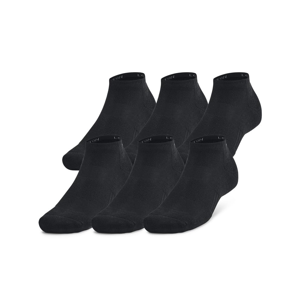 Under Armour Adult Unisex TC Black/White Low Socks 1386316-00100