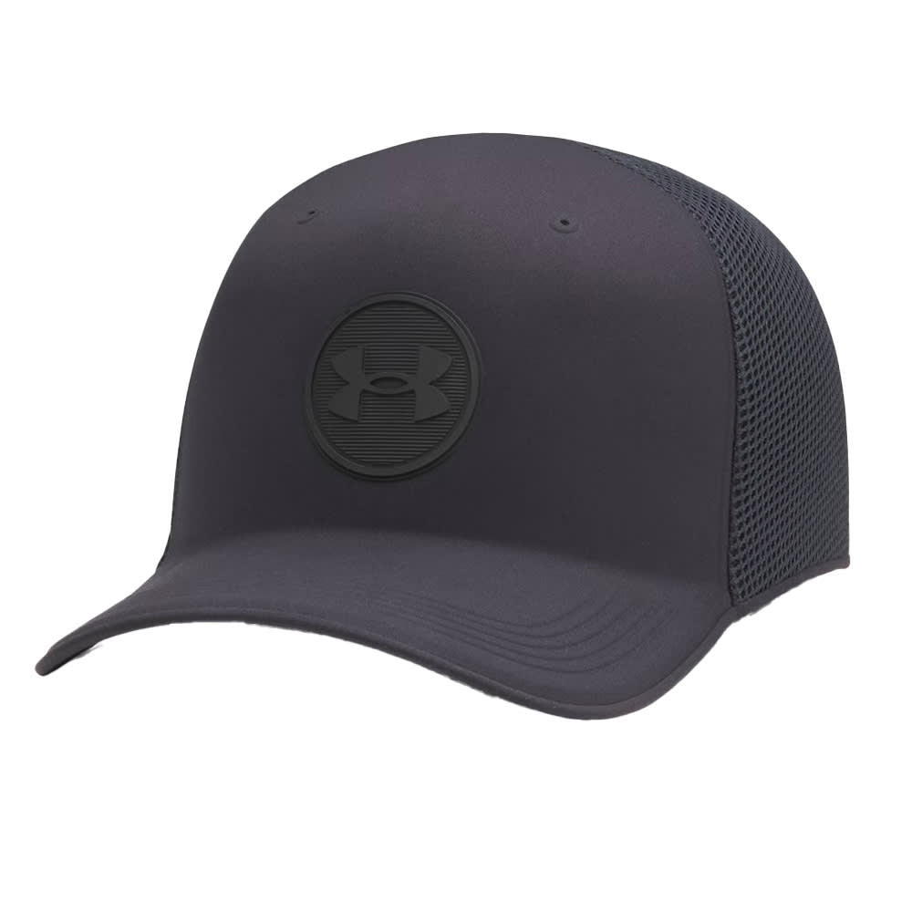 Under Armour Adult Unisex Stealthform Mid Trucker Hat Black 6001628-00100