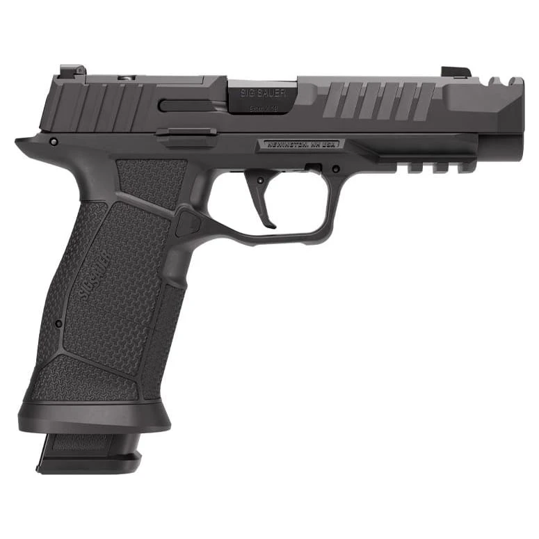 Sig Sauer P385 Full Size 9mm 4"Bull Bbl Black Handgun w/Integrated Comp, SIG-LOC Slide, Recoil-Dampening System, 1x17rd & 2x21rd Magazines 385F-9-COMP