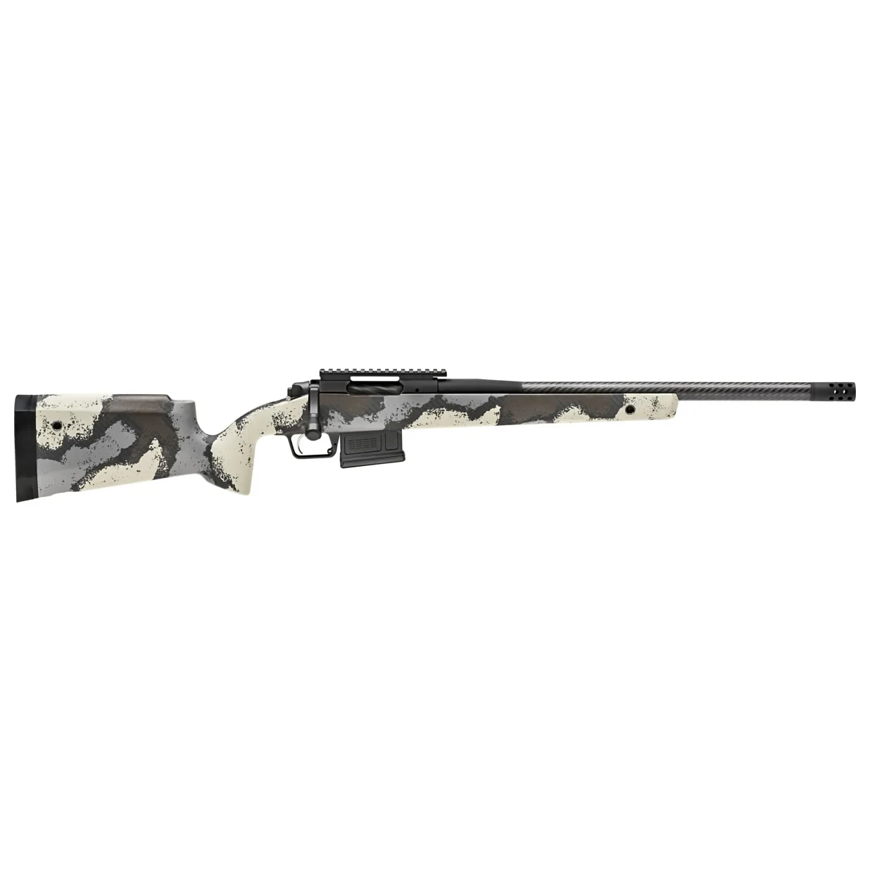 Springfield Armory Model 2020 Waypoint 6mm Creedmoor 20" Carbon Fiber Bbl Ridgeline Rifle w/ Carbon Fiber Stock, Pc Rail, 1x5rd AICS Mag BAW9206CMCFD