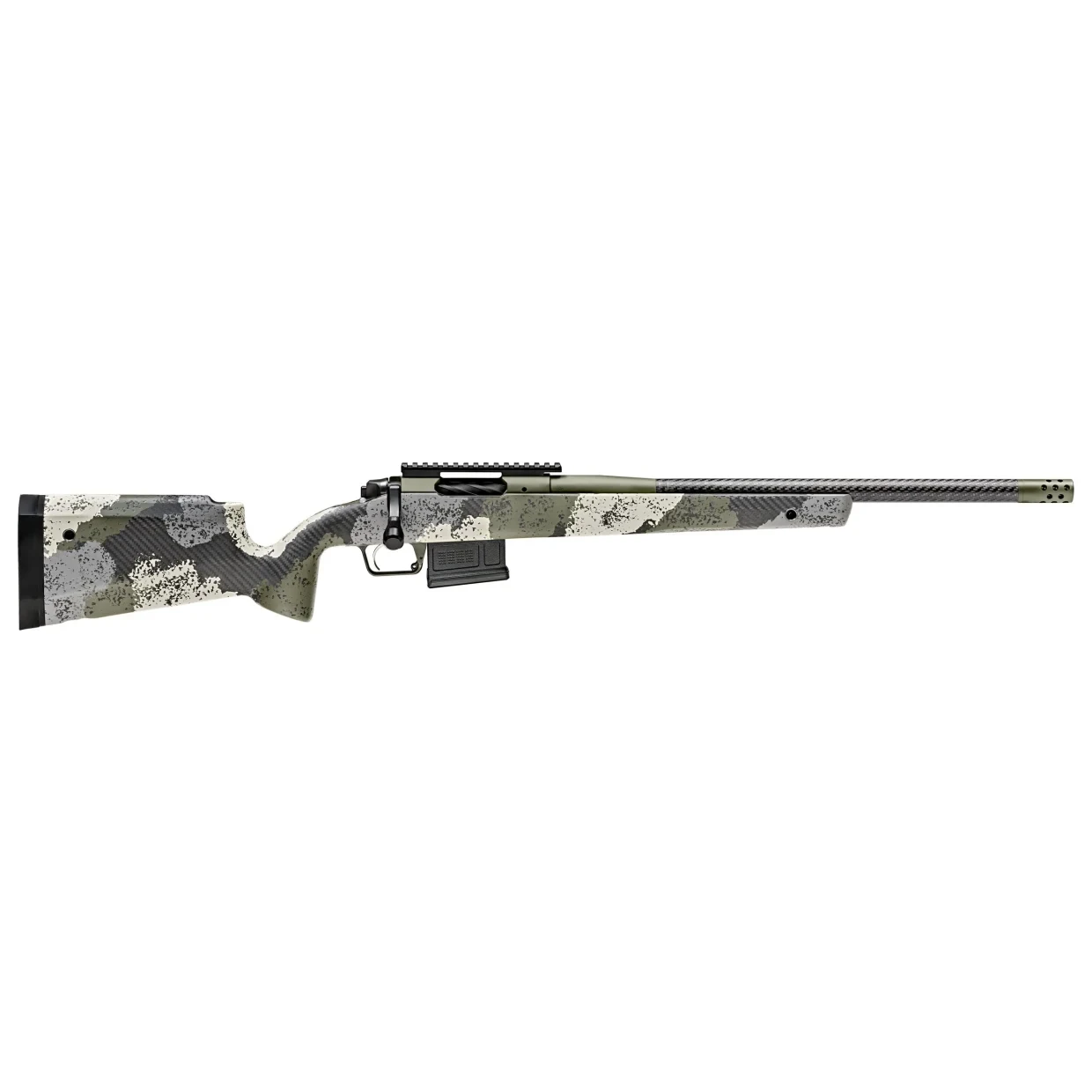 Springfield Armory Model 2020 Waypoint 6mm Creedmoor 20" Carbon Fiber Bbl Evergreen Rifle w/ Carbon Fiber Stock, Pc Rail, 1x5rd AICS Mag BAW9206CMCFG