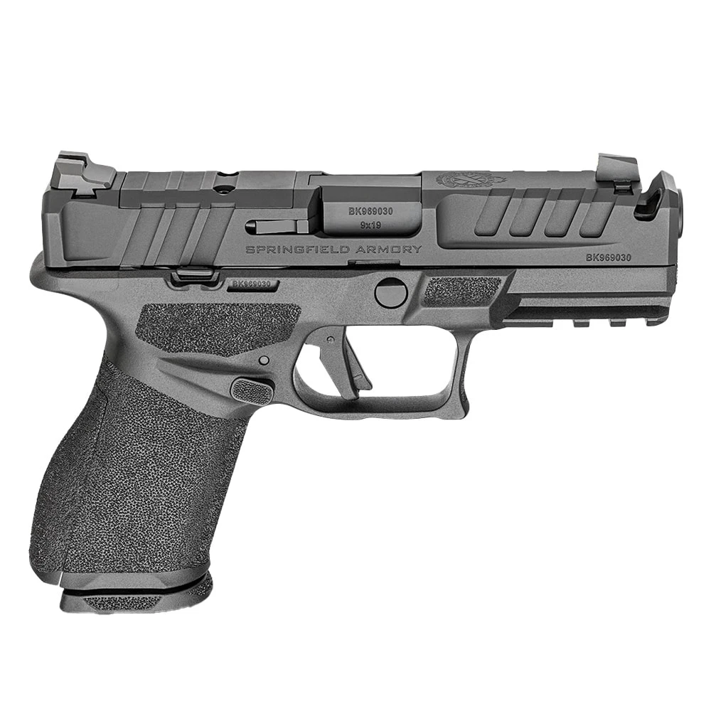 Springfield Armory Echelon 4.0C Compact 9mm 4" Bbl Black Handgun w/ U- Dot Tritium Sights, Integrated Compensator, 2x10rd Mags EC9409BLC-U-COMP