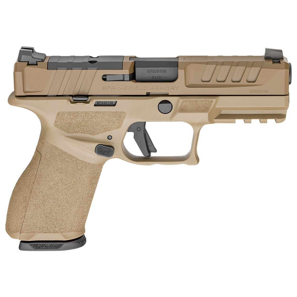 Springfield Armory Echelon 4.0C Compact 9mm 4" Bbl FDE Handgun w/ U- Dot Tritium Sights, 2x10rd Mags EC9409FLC-U