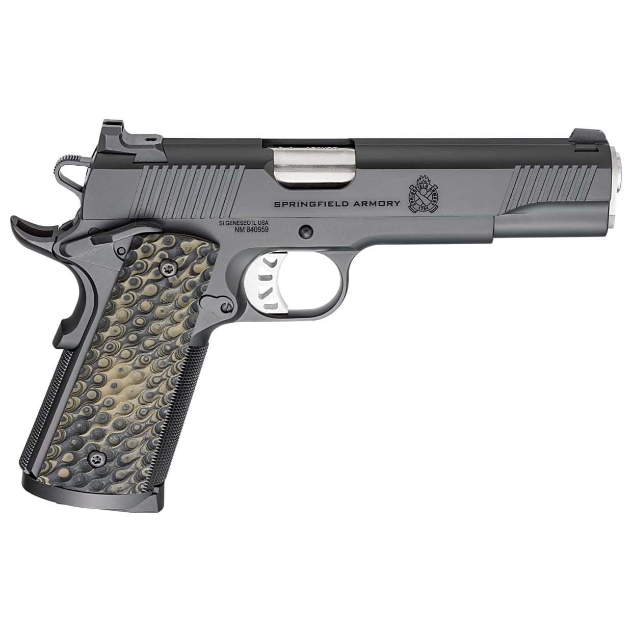 Springfield Armory 1911 Tactical Response .45 ACP 5" Bbl Black Handgun w/ 3-Dot Tritium Sights, 3x8rd Mags PC9125