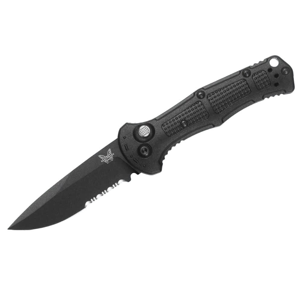 Benchmade Claymore 154CM Stainless Steel 60-62HRC Serrated 3.6" Knife w/Black Grivory Handle 9070SBK-02