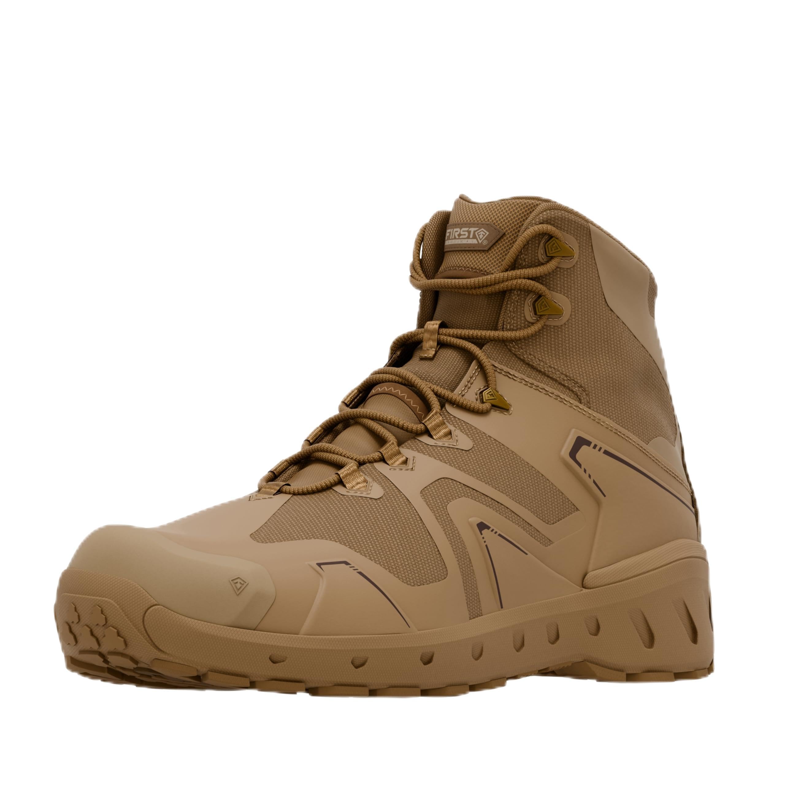 First Tactical Men's AERO-TAC Mid Side-Zip Boots Coyote 165928-060, 15W - First Tactical