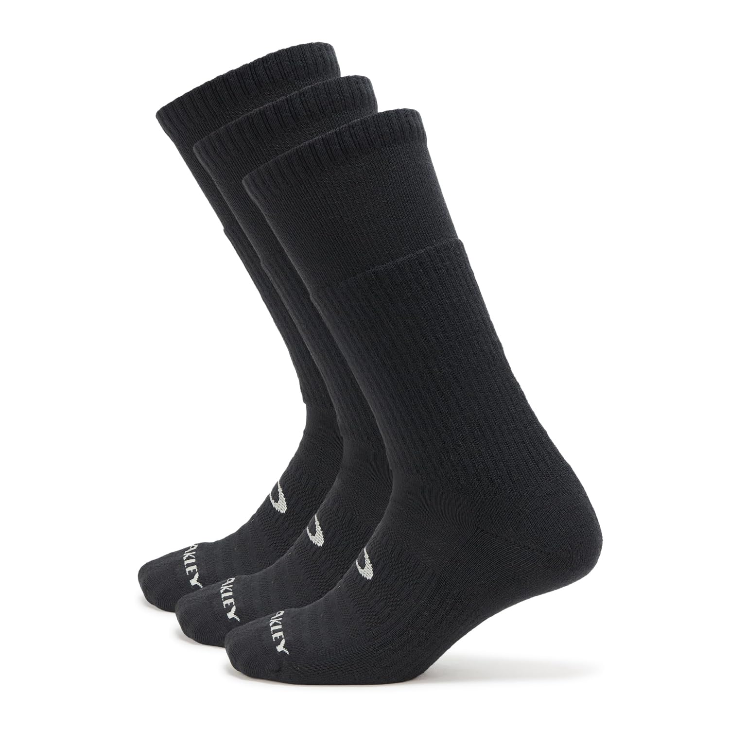 Oakley SI Black Boot Socks 3-Pack FOS902314-001, Large - Oakley
