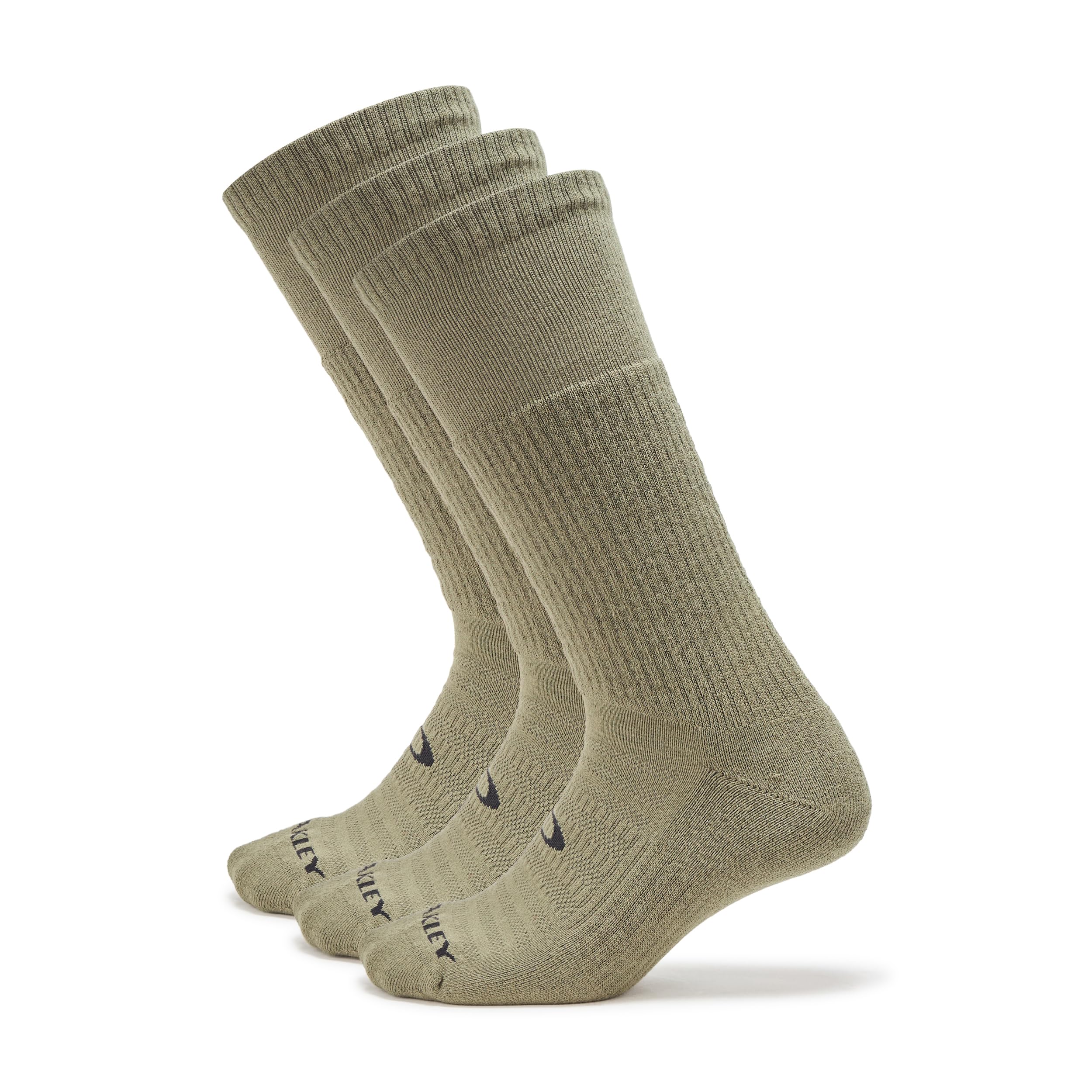 Oakley SI Worn Olive Boot Socks 3-Pack FOS902314-79B, Large - Oakley