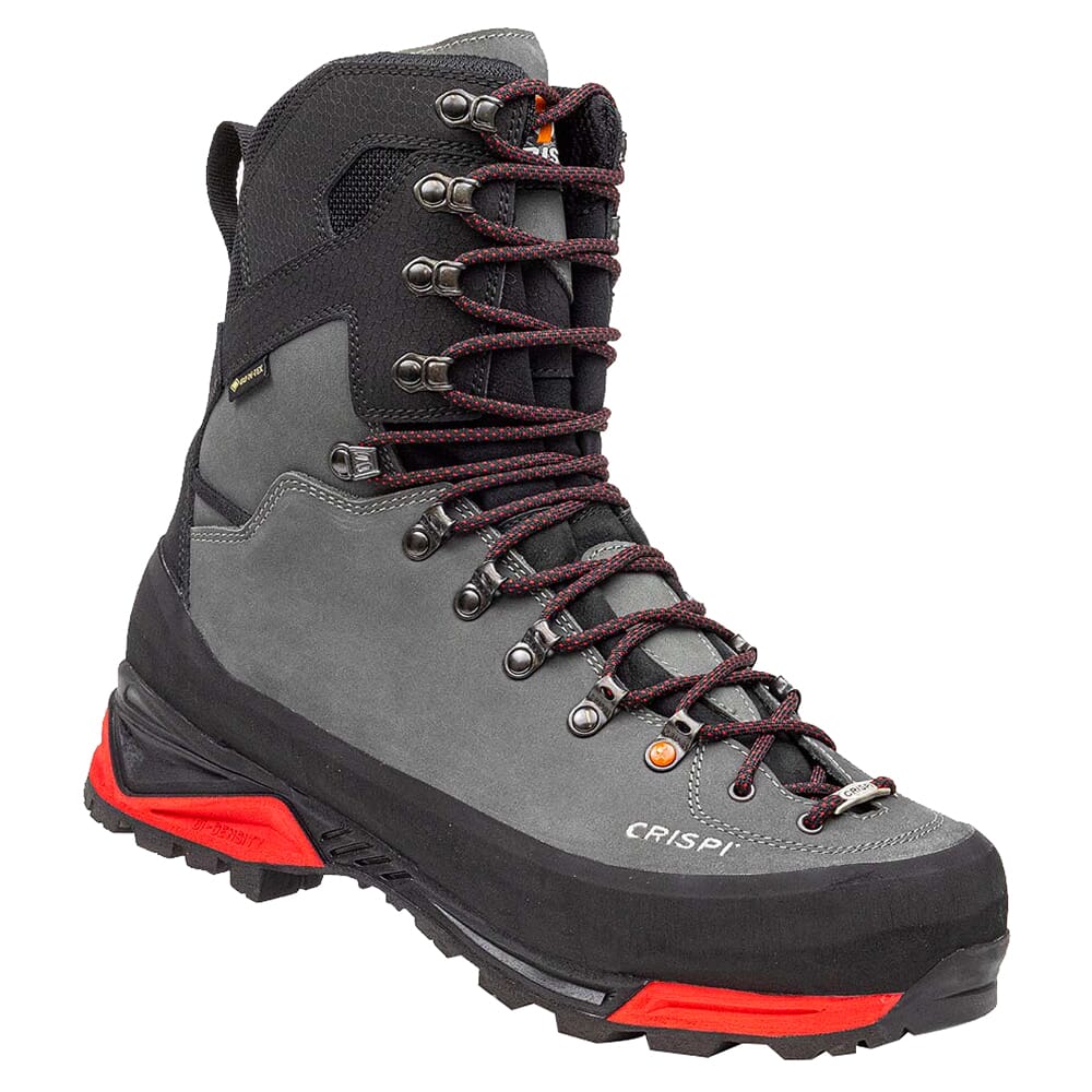 Crispi Men's Briksdal Pro SF GTX Boots 2282-6010 in Gray/red, 13D - Crispi