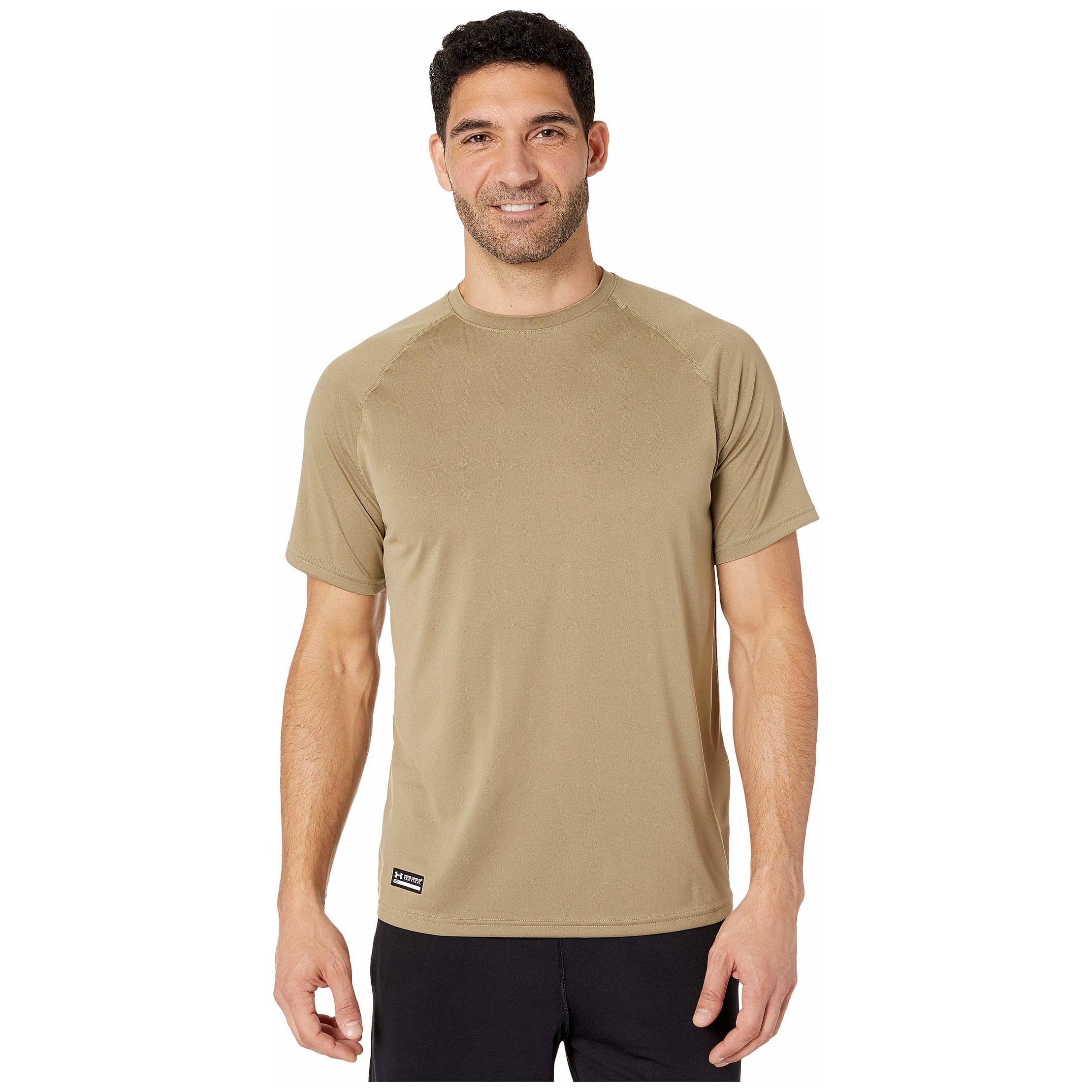 Under Armour Men's Tactical Tech Shortsleeve Federal Tan Shirt 1005684-49900, 5XL - Under Armour