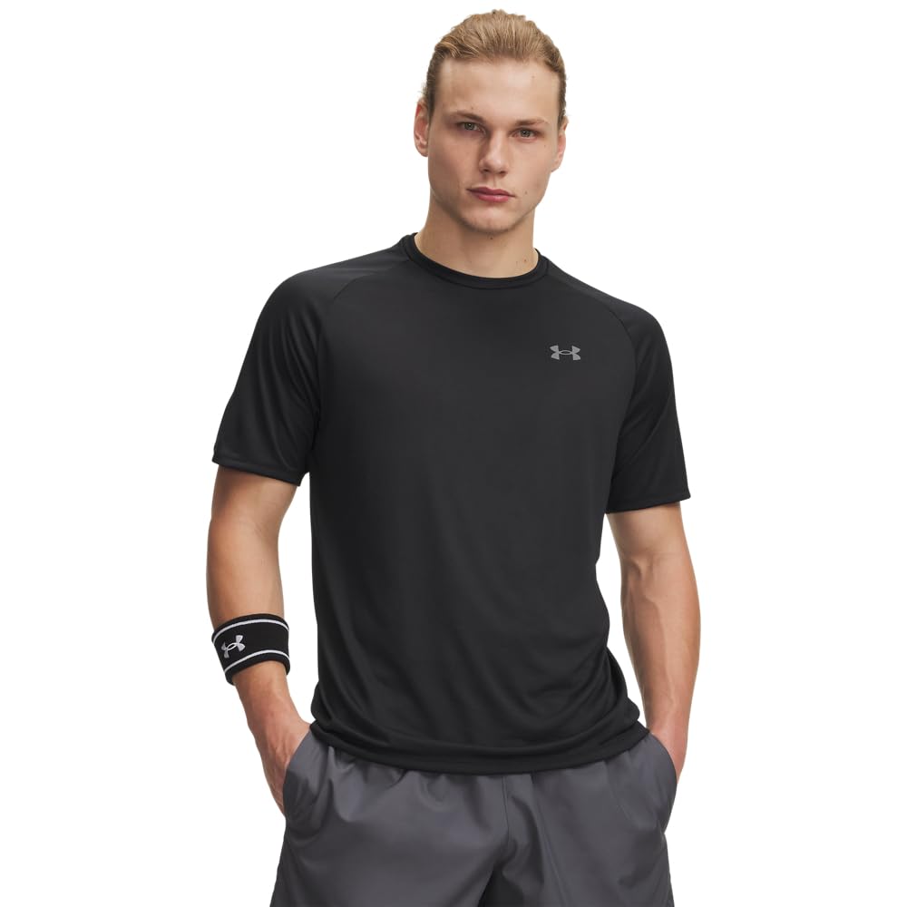 Under Armour Men's Tech 2.0 Shortsleeve Black/Graphite Shirt 1326413-00100, 3XL/Tall - Under Armour