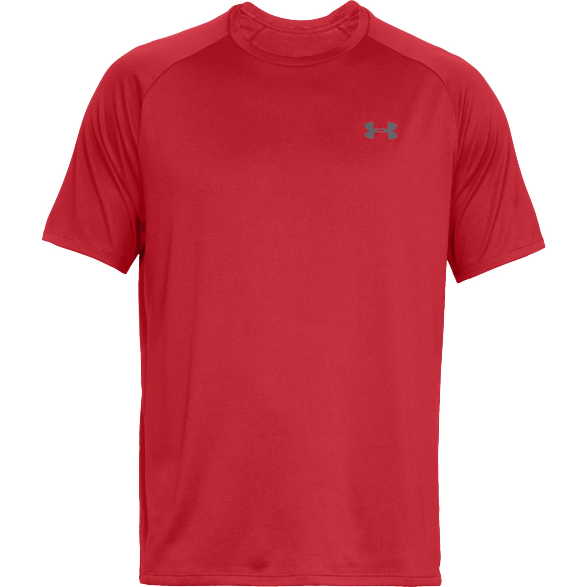 Under Armour Men's Tech 2.0 Shortsleeve Red/Graphite Shirt 1326413-60000, Medium/Tall - Under Armour