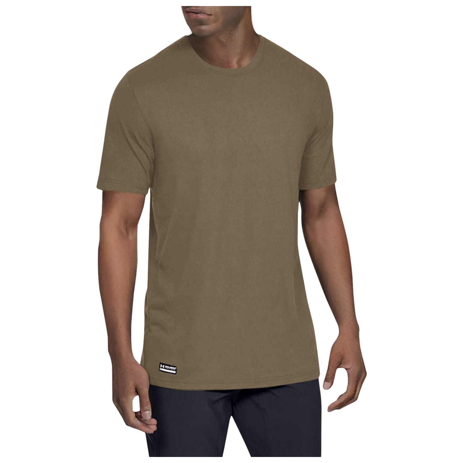 Under Armour Men's Tactical Shortsleeve Federal Tan/Federal Tan Cotton Shirt 1351776-49900, Small - Under Armour