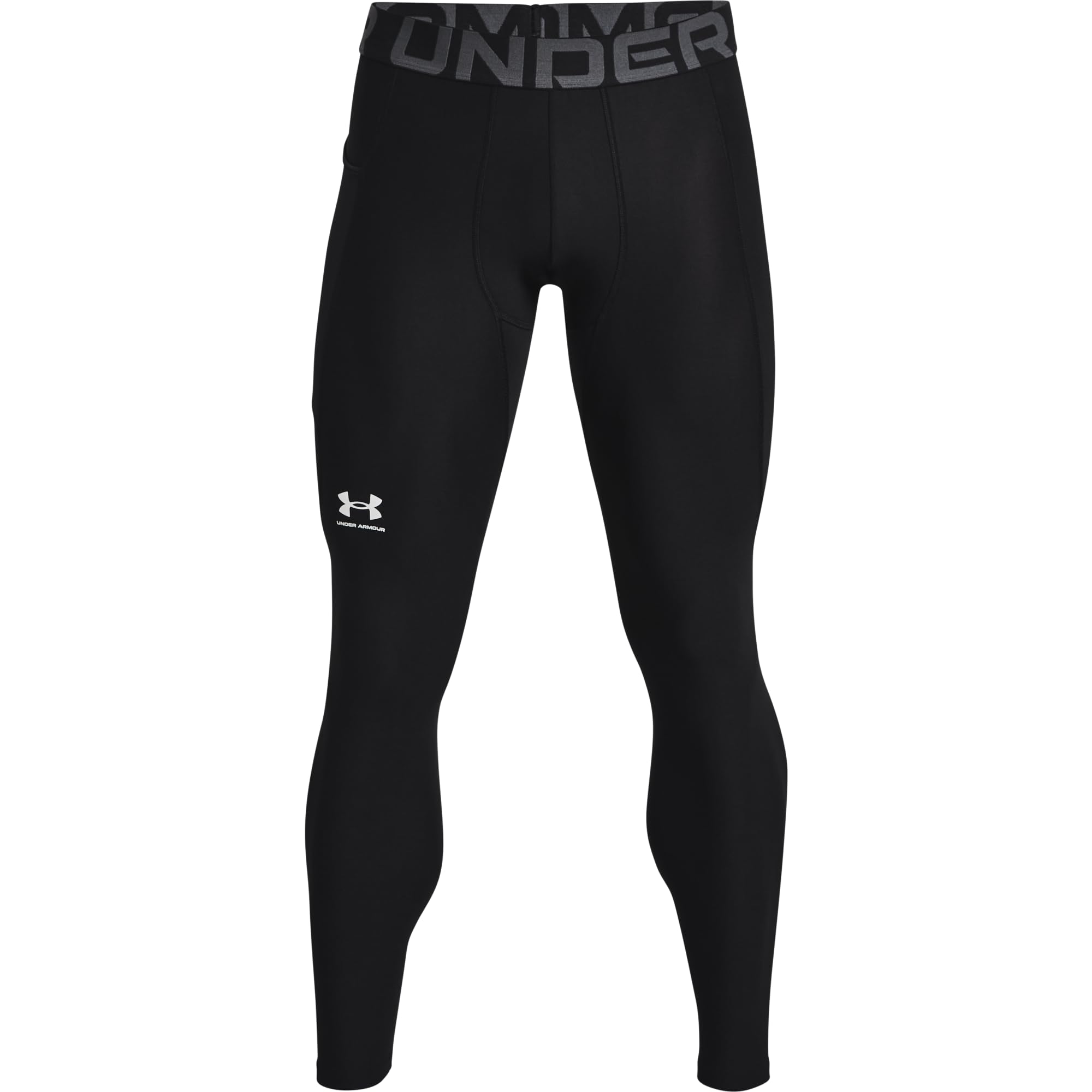 Under Armour Men's Heatgear Armour Black/White Leggings 1361586-00100, XS - Under Armour