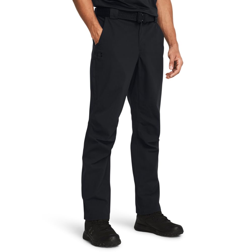 Under Armour Men's Tactical Black Enduro Elite Flat Front Pants 1386716-00100, 38x32 - Under Armour