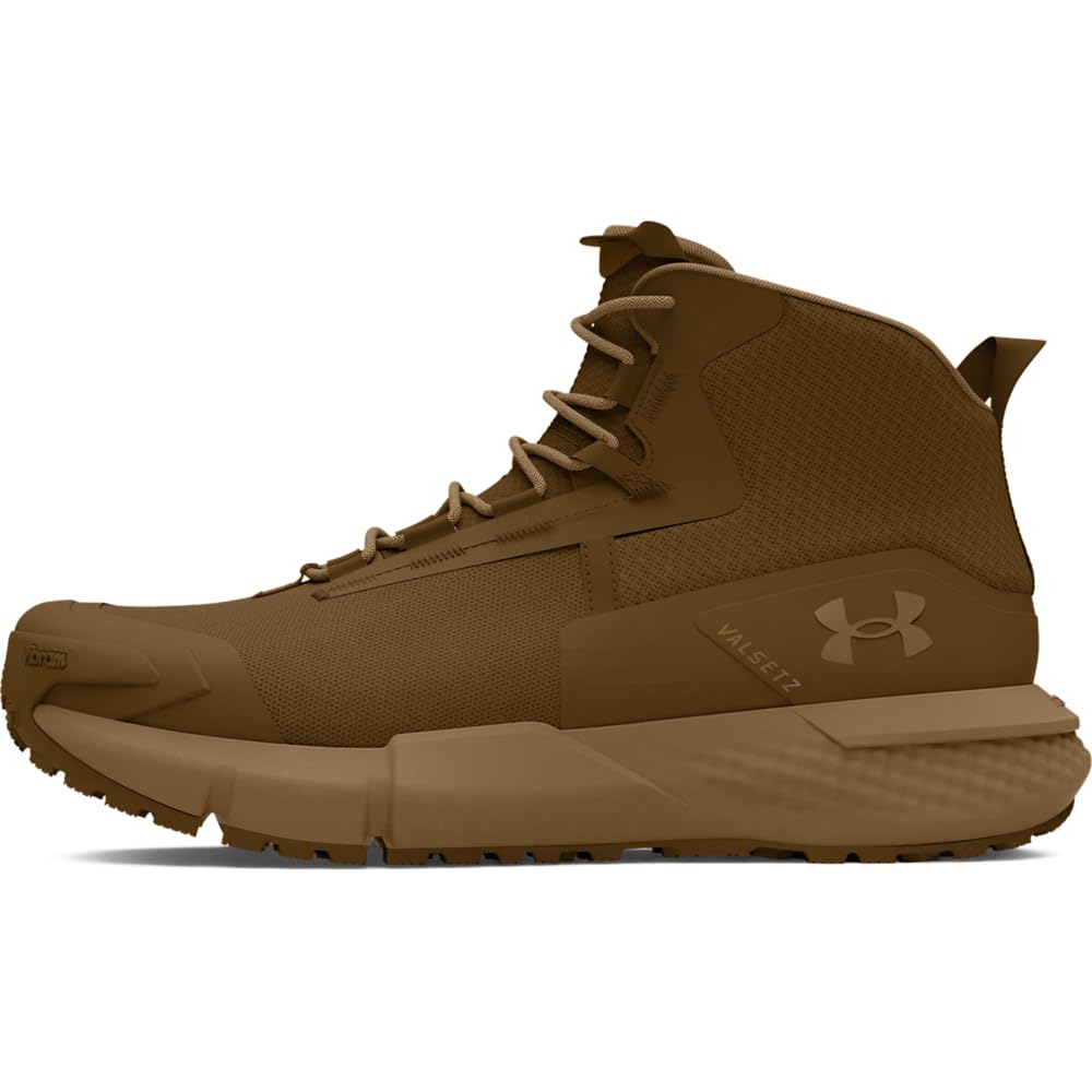 Under Armour Men's Charged Valsetz Mid Military/Tactical Boots Coyote 3027382-20000, 7.5 - Under Armour