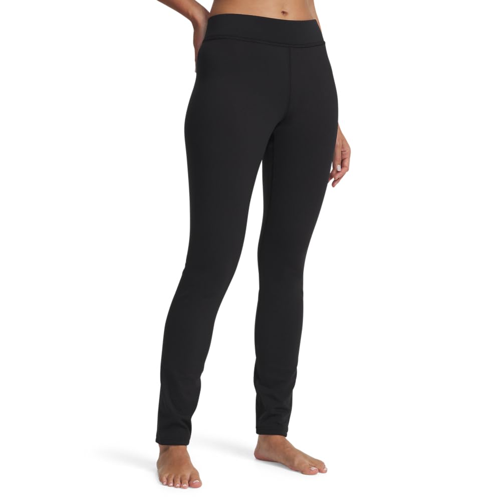 Under Armour Women's Coldgear Base 3.0 Black/White Leggings 6004068-00200, XXL - Under Armour