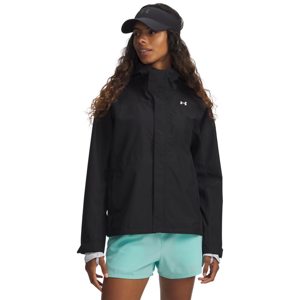 Under Armour Women's Cloudstrike Long Sleeve Jacket Black/White 6009571-00100, 3XL