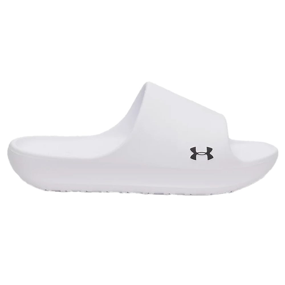 Under Armour Adult Unisex Charged+ Cush Sandals White/Black 6020308-10000, Men's 14 /Women's 15.5 - Under Armour