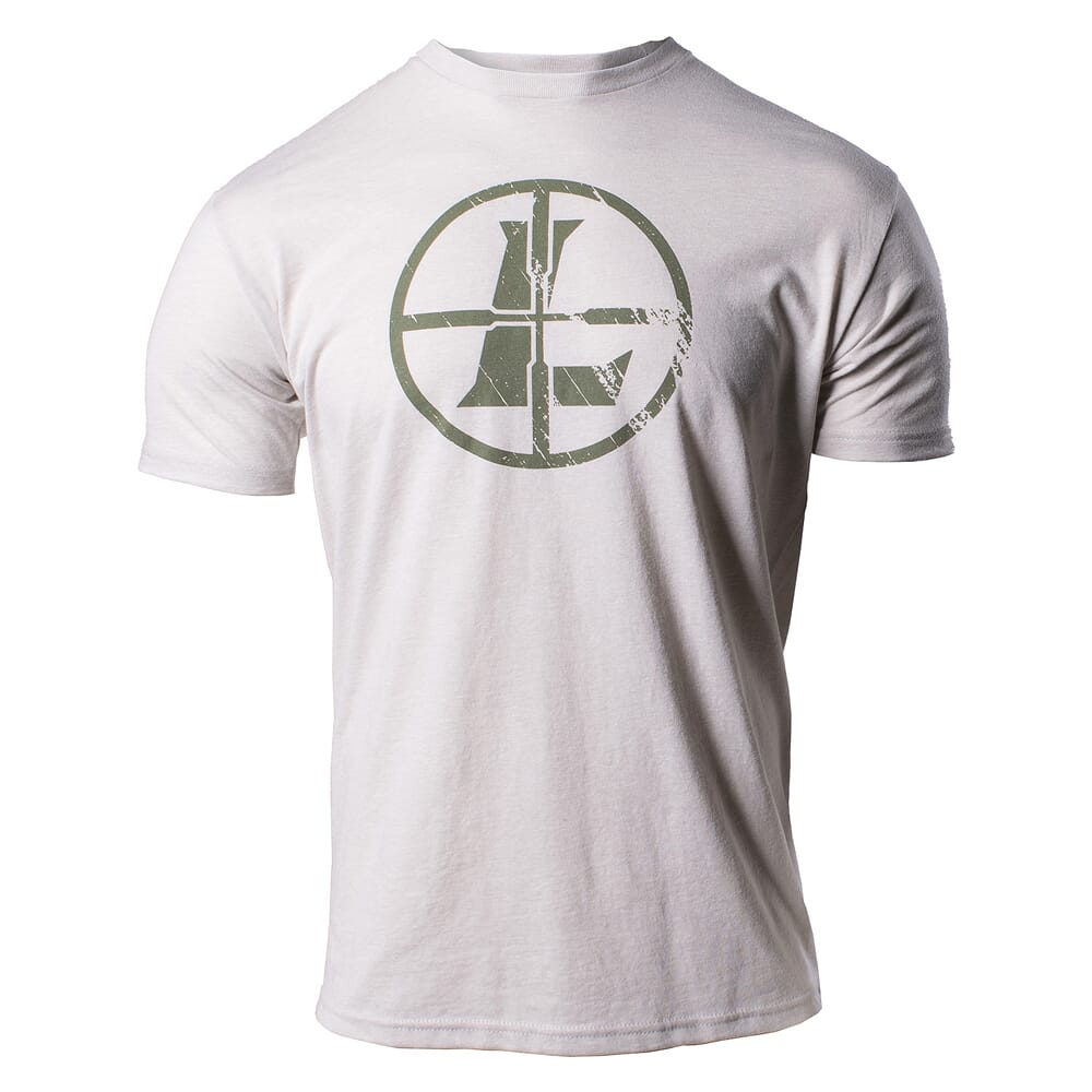Leupold Distressed Reticle T-Shirt Sand 18024 Top in Sandstone, M - Leupold